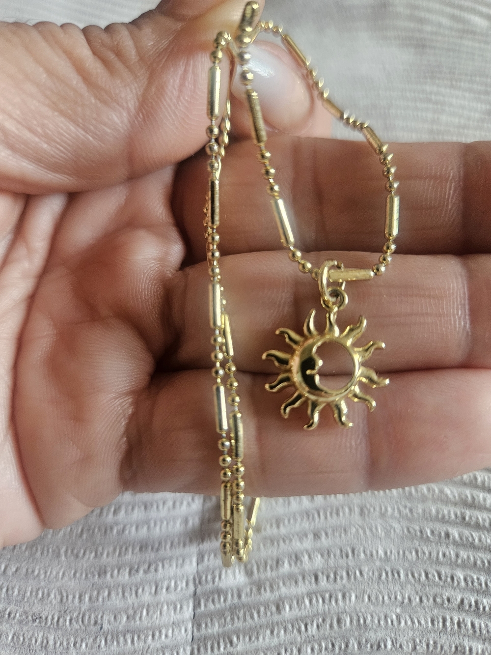 Gold Sun Pendant Necklace – Women’s Fashion Jewelry